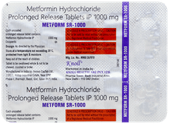 Metform Sr 1000 Tablet Pr 10