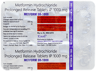Metform Sr 1000 Tablet Pr 10