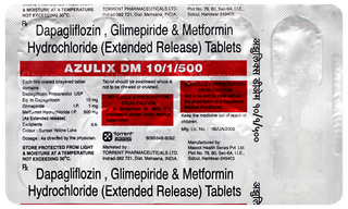 Azulix Dm 10/1/500 Tablet 10