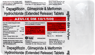 Azulix Dm 10/1/500 Tablet 10