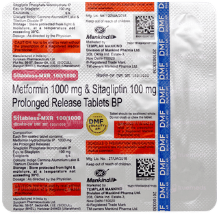 Sitabless Mxr 100/1000 Tablet 15