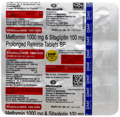 Sitabless Mxr 100/1000 Tablet 15 Sitabless Mxr 100/1000 Tablet 15
