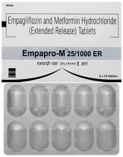 Empapro M 25/1000mg Tablet Er 10