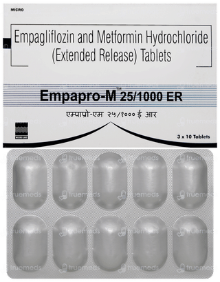 Empapro M 25/1000mg Tablet Er 10