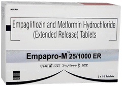 Empapro M 25/1000mg Tablet Er 10