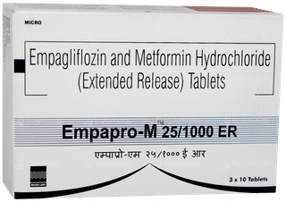 Empapro M 25/1000mg Tablet Er 10