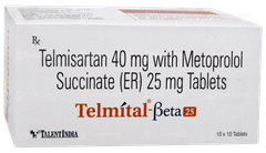 Telmital Beta 25 Tablet 10 Telmital Beta 25 Tablet 10