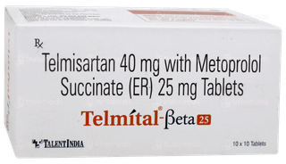 Telmital Beta 25 Tablet 10