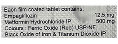 Empaone M Ir 12.5/500 Tablet 10 Empaone M Ir 12.5/500 Tablet 10