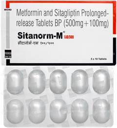 Sitanorm M 100/500 Tablet 10