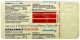 Sitalembic M 100/1000 Sr Tablet Pr 15