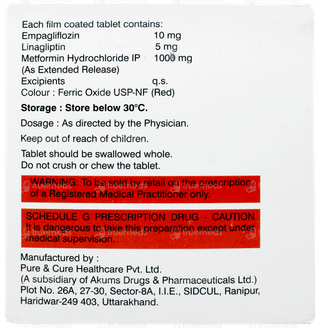 Empaglyn Lm 10/1000 Tablet 10