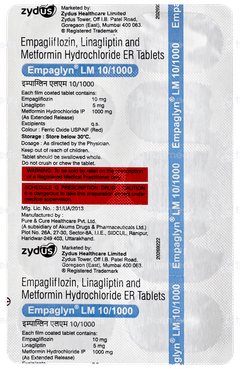 Empaglyn Lm 10/1000 Tablet 10