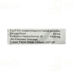 Empha M 25/1000 Tablet 10