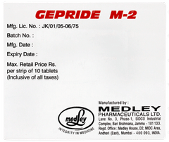 Gepride M 2 Tablet Pr 10