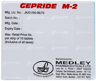 Gepride M 2 Tablet Pr 10