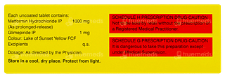 Glycomet Gp 1 Forte Tablet Pr 10