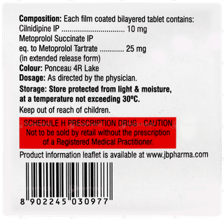 Cilacar M 10/25 Tablet 15