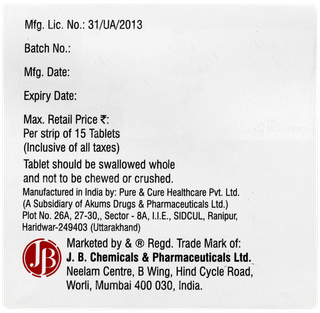 Cilacar M 10/25 Tablet 15