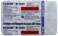 Cilacar M 10/25 Tablet 15