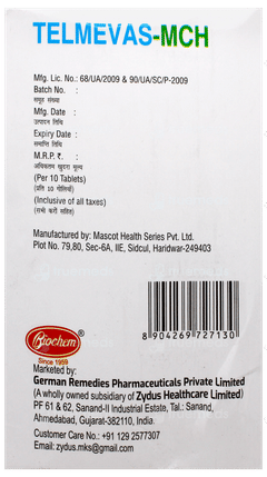 Telmevas Mch Tablet 10
