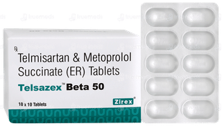 Telsazex Beta 50 Tablet 10