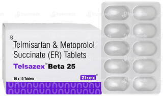 Telsazex Beta 25 Tablet 10