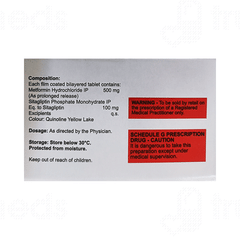 Acosita M Sr 100/500mg Tablet 10 Acosita M Sr 100/500mg Tablet 10