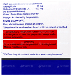 Empazio M Xr 25 + 1000 Tablet 10