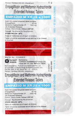 Empazio M Xr 25 + 1000 Tablet 10