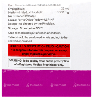 Empashield M 25/1000 Tablet 10