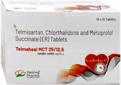 Telmaheal Mct 25/12.5 Tablet 10 Telmaheal Mct 25/12.5 Tablet 10