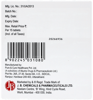 Cilacar Tm 50 Tablet 15