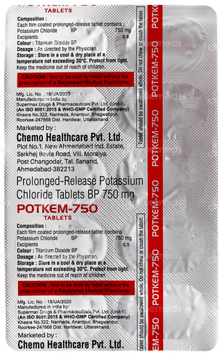 Potkem 750 Tablet 10
