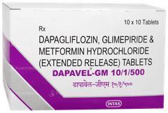 Dapavel GM 10/1/500 Tablet 10