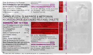 Dapavel GM 10/1/500 Tablet 10