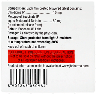 Cilacar M 10/50 Tablet 15