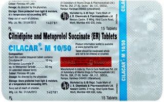 Cilacar M 10/50 Tablet 15