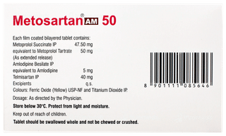 Metosartan Am 50 Tablet 10