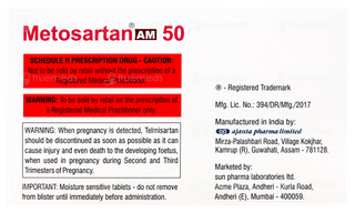 Metosartan Am 50 Tablet 10