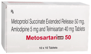 Metosartan Am 50 Tablet 10