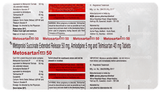 Metosartan Am 50 Tablet 10