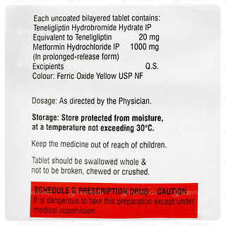 Tenebite M 20/1000 Tablet Pr 15