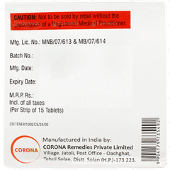 Tenebite M 20/1000 Tablet Pr 15