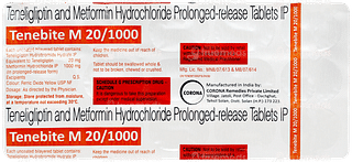 Tenebite M 20/1000 Tablet Pr 15