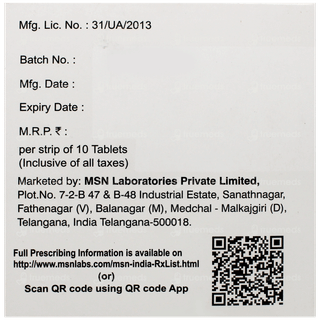 Empaone Lm Er 25/5/1000 Tablet 10