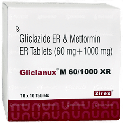 Gliclanux M 60/1000 Xr Tablet 10