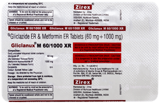 Gliclanux M 60/1000 Xr Tablet 10