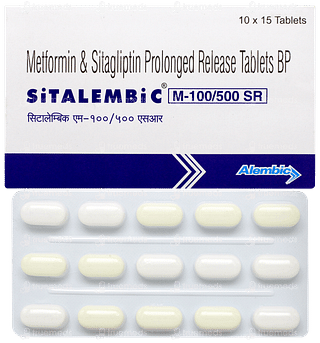 Sitalembic M 100/500 Sr Tablet Pr 15