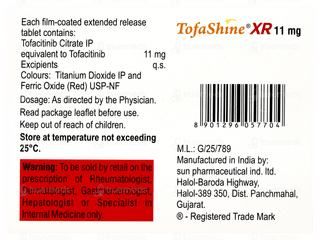 Tofashine Xr 11mg Tablet 15